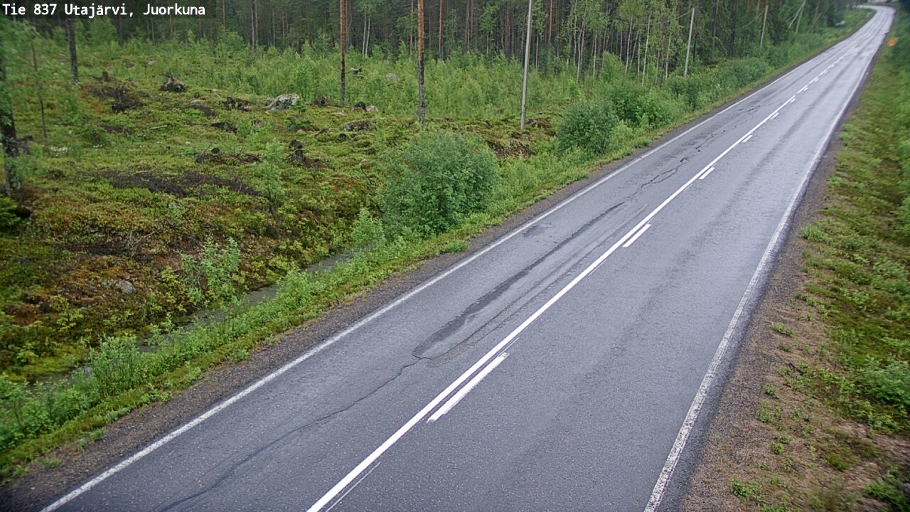 Kelikamerat Kuva Tie 837 Utajärvi, Juorkuna, Utajärvi, Pohjois-Pohjanmaa
