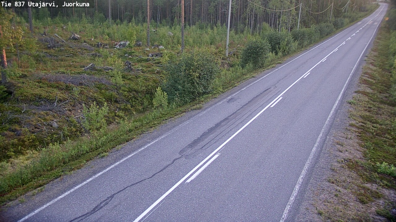Kelikamerat Kuva Tie 837 Utajärvi, Juorkuna, Utajärvi, Pohjois-Pohjanmaa