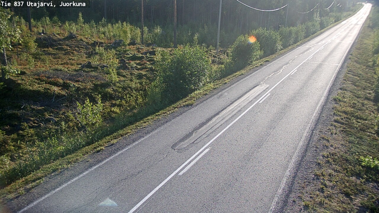 Kelikamerat Kuva Tie 837 Utajärvi, Juorkuna, Utajärvi, Pohjois-Pohjanmaa