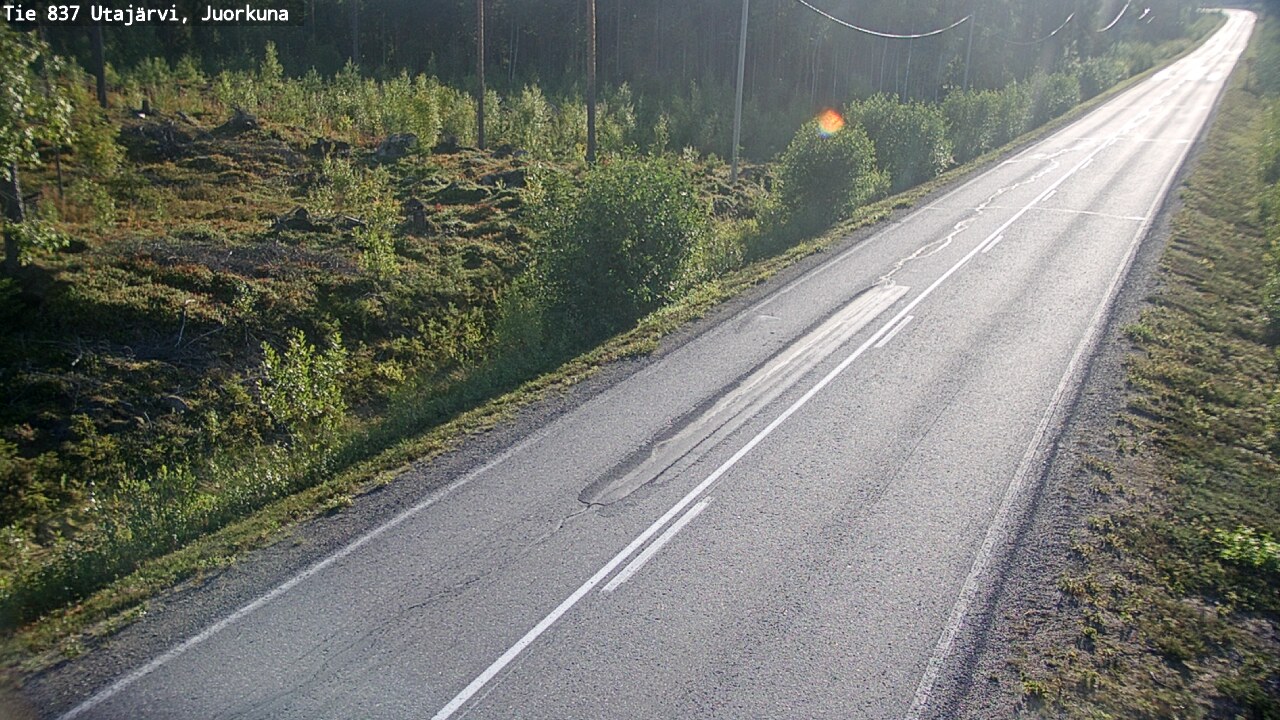 Kelikamerat Kuva Tie 837 Utajärvi, Juorkuna, Utajärvi, Pohjois-Pohjanmaa