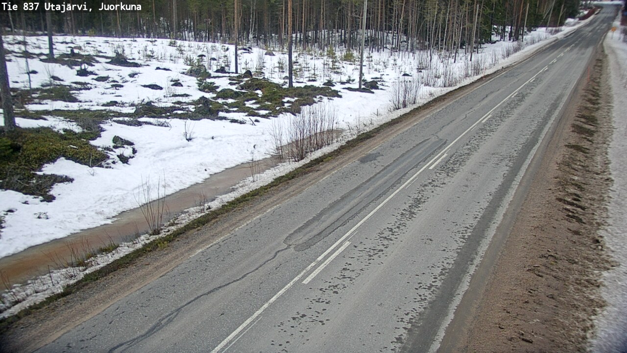 Kelikamerat Kuva Tie 837 Utajärvi, Juorkuna, Utajärvi, Pohjois-Pohjanmaa