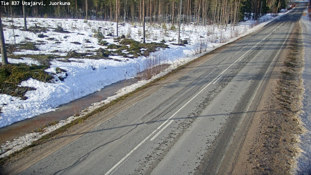 Kelikamerat Kuva Tie 837 Utajärvi, Juorkuna, Utajärvi, Pohjois-Pohjanmaa