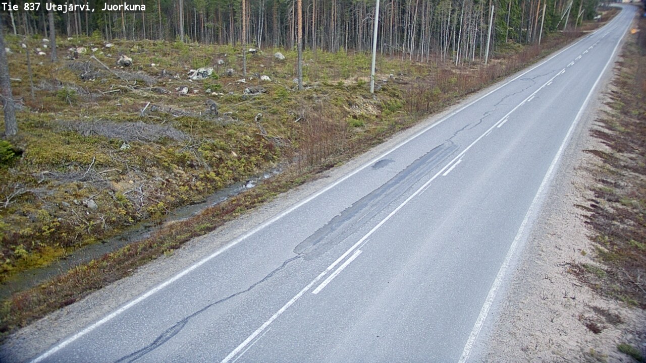 Kelikamerat Kuva Tie 837 Utajärvi, Juorkuna, Utajärvi, Pohjois-Pohjanmaa