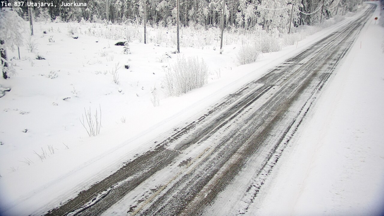 Weather Camera Image Road 837 Utajärvi, Juorkuna, Utajärvi, Pohjois-Pohjanmaa