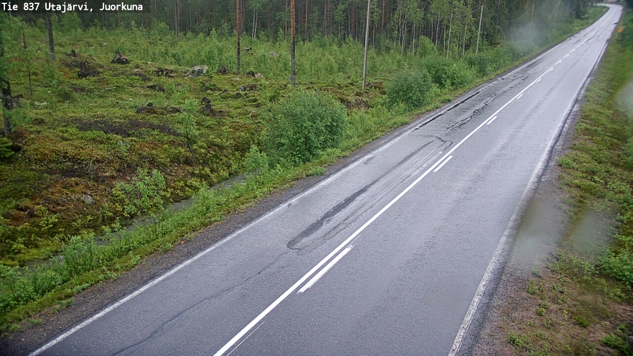 Kelikamerat Kuva Tie 837 Utajärvi, Juorkuna, Utajärvi, Pohjois-Pohjanmaa