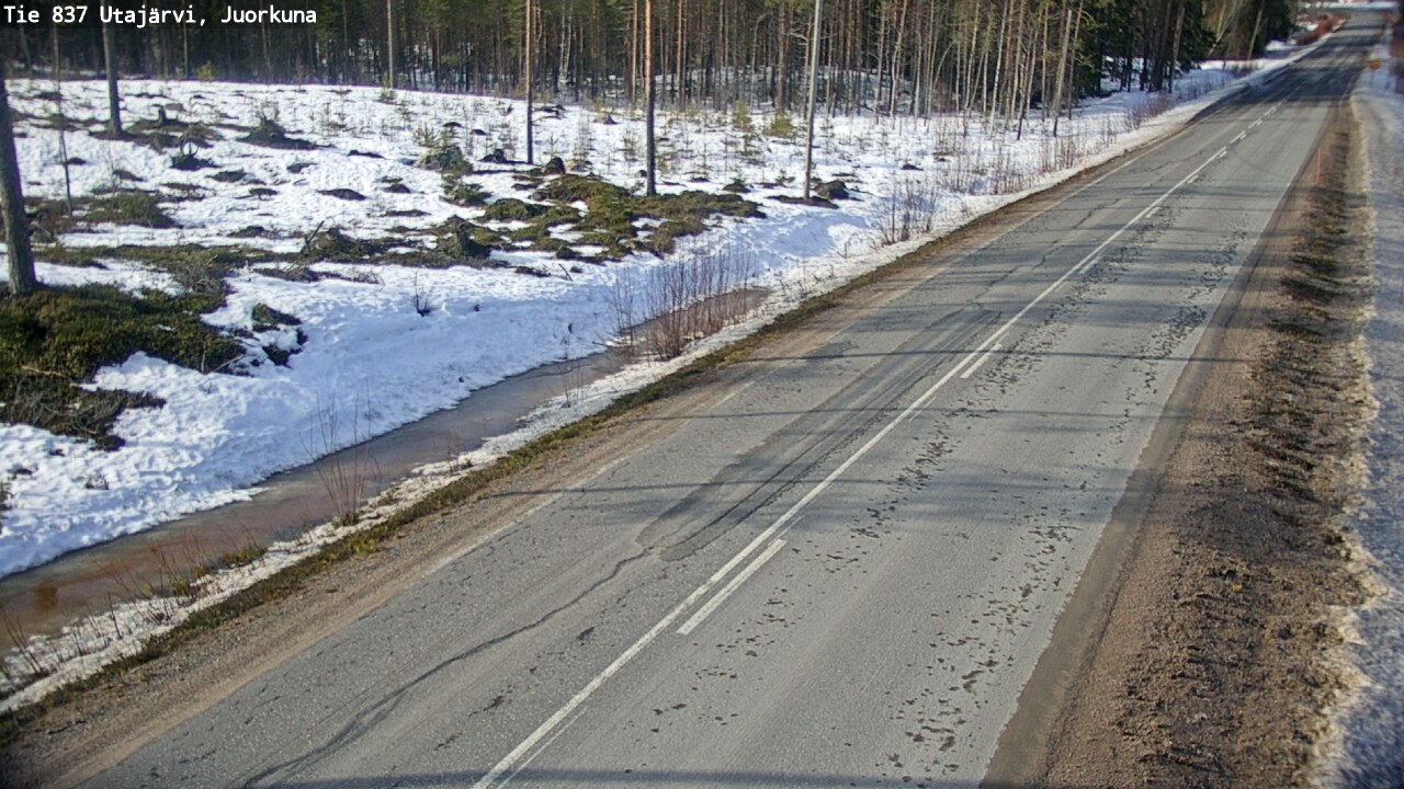 Kelikamerat Kuva Tie 837 Utajärvi, Juorkuna, Utajärvi, Pohjois-Pohjanmaa