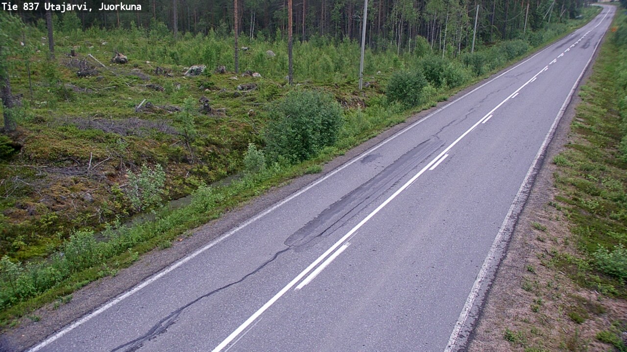 Kelikamerat Kuva Tie 837 Utajärvi, Juorkuna, Utajärvi, Pohjois-Pohjanmaa