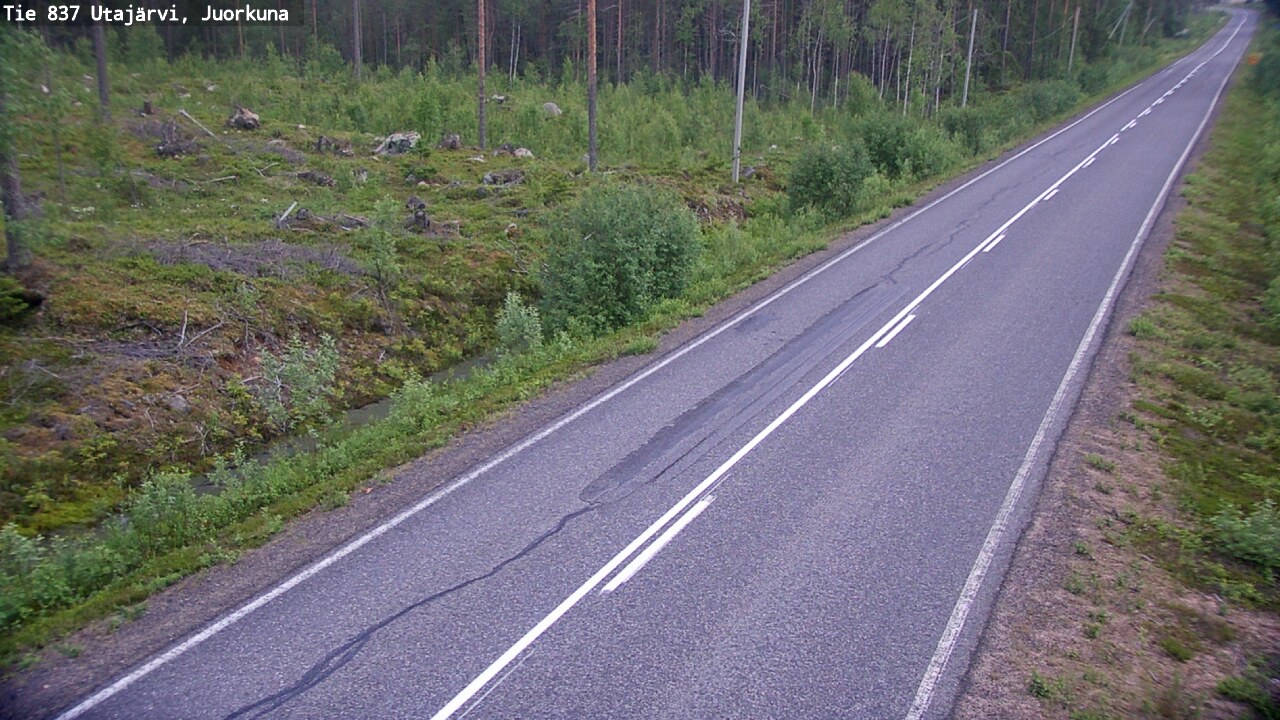 Kelikamerat Kuva Tie 837 Utajärvi, Juorkuna, Utajärvi, Pohjois-Pohjanmaa