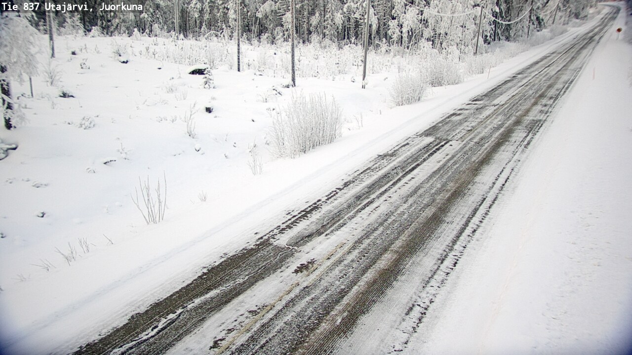 Weather Camera Image Road 837 Utajärvi, Juorkuna, Utajärvi, Pohjois-Pohjanmaa