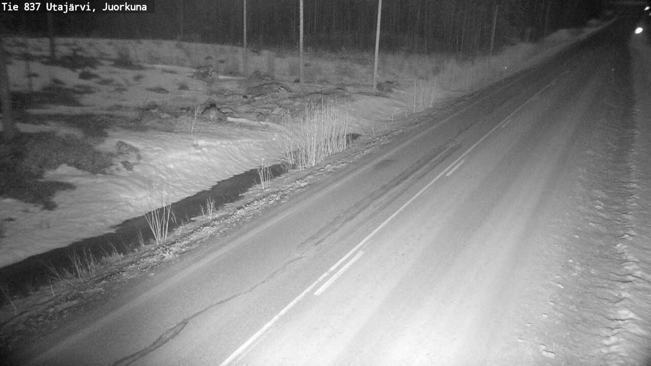 Kelikamerat Kuva Tie 837 Utajärvi, Juorkuna, Utajärvi, Pohjois-Pohjanmaa