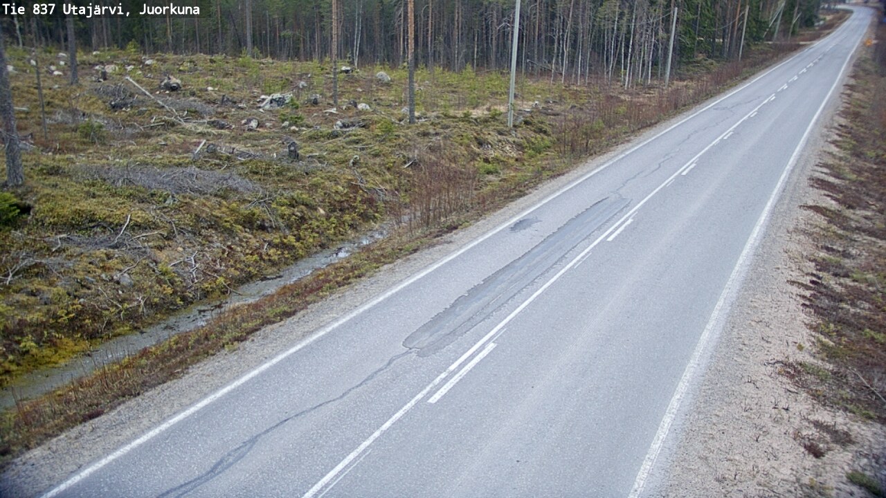 Kelikamerat Kuva Tie 837 Utajärvi, Juorkuna, Utajärvi, Pohjois-Pohjanmaa