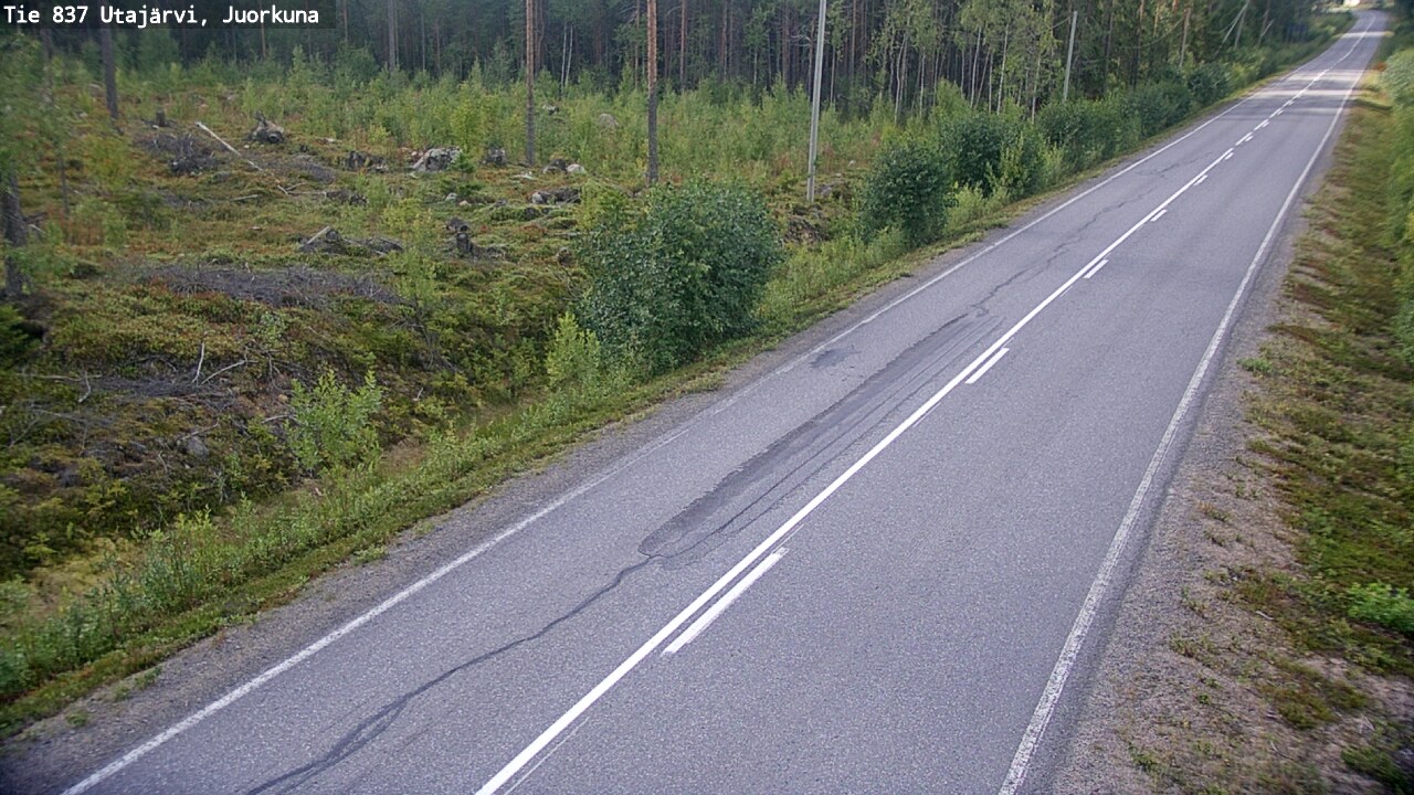Kelikamerat Kuva Tie 837 Utajärvi, Juorkuna, Utajärvi, Pohjois-Pohjanmaa