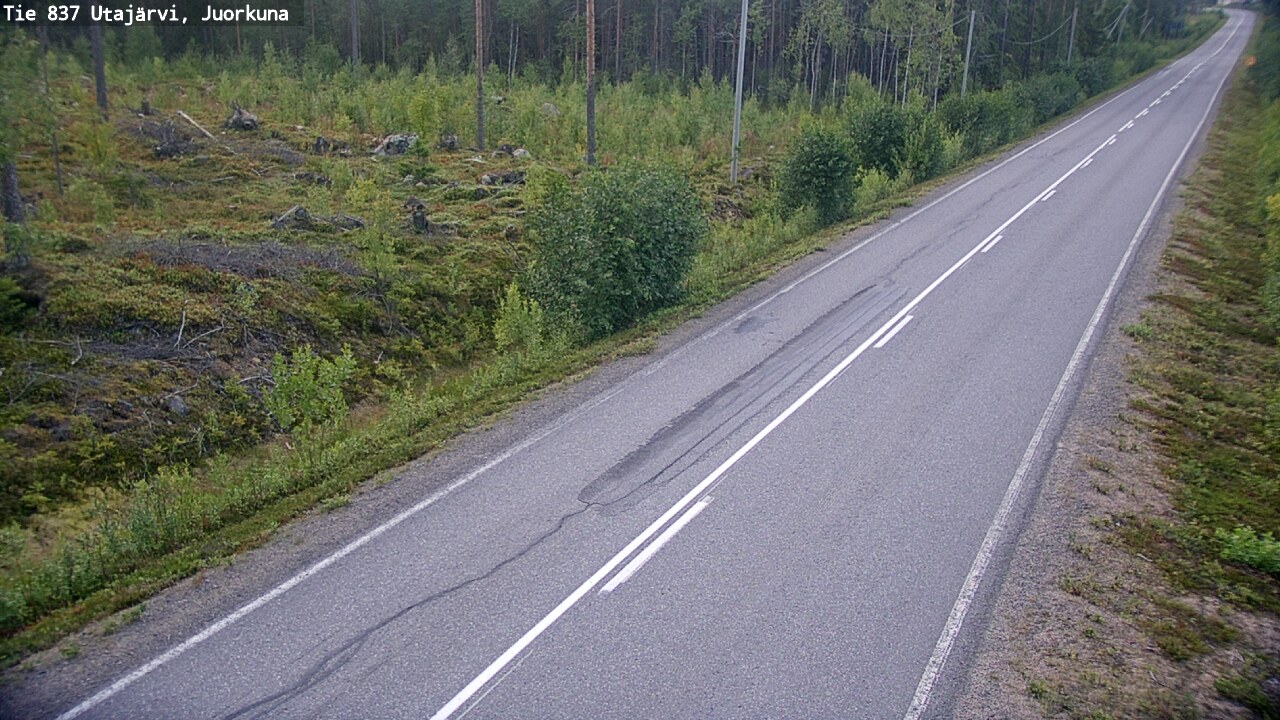 Kelikamerat Kuva Tie 837 Utajärvi, Juorkuna, Utajärvi, Pohjois-Pohjanmaa