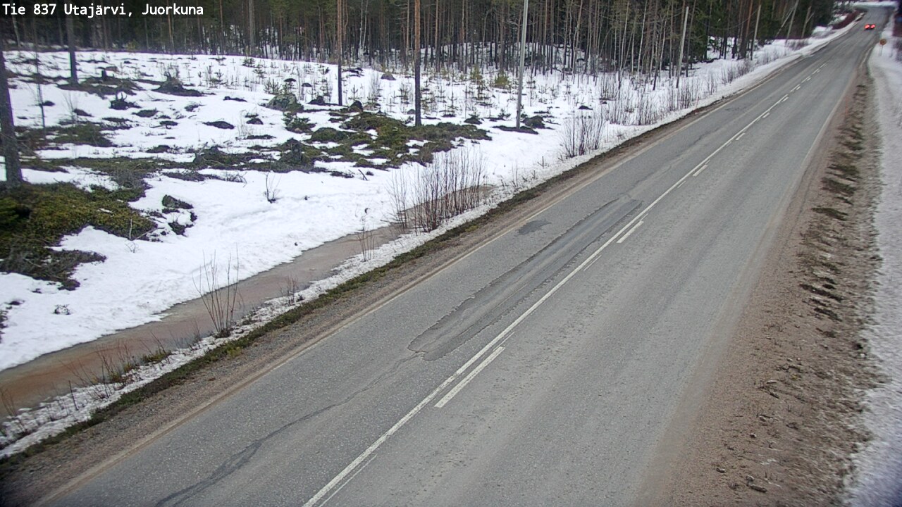 Kelikamerat Kuva Tie 837 Utajärvi, Juorkuna, Utajärvi, Pohjois-Pohjanmaa
