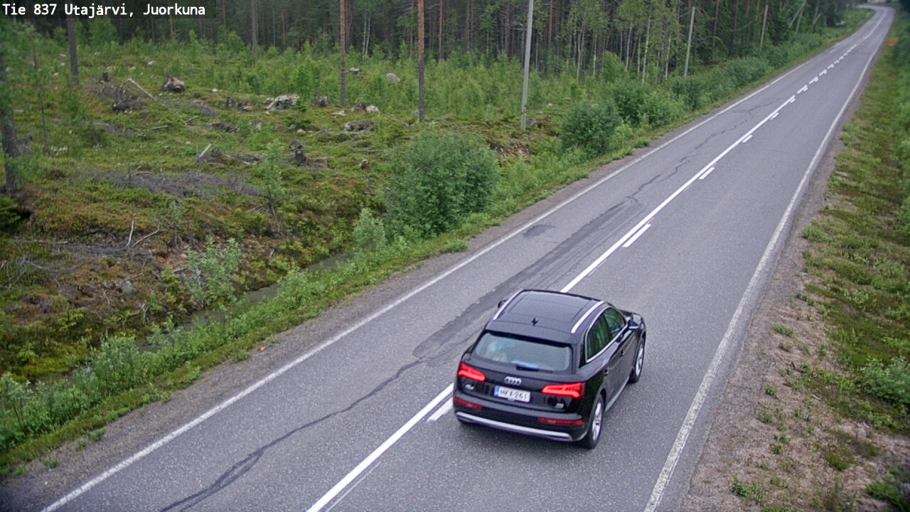 Kelikamerat Kuva Tie 837 Utajärvi, Juorkuna, Utajärvi, Pohjois-Pohjanmaa