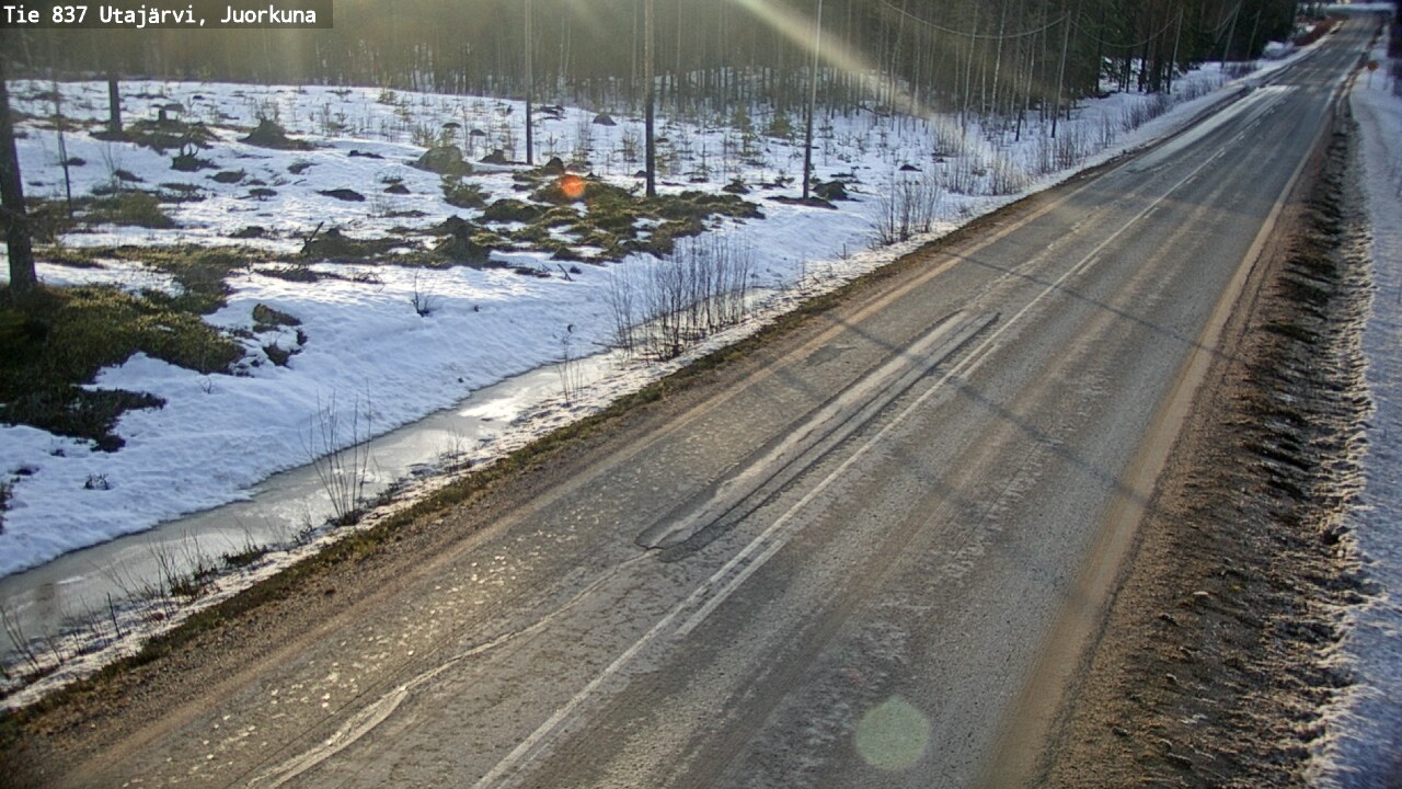 Kelikamerat Kuva Tie 837 Utajärvi, Juorkuna, Utajärvi, Pohjois-Pohjanmaa