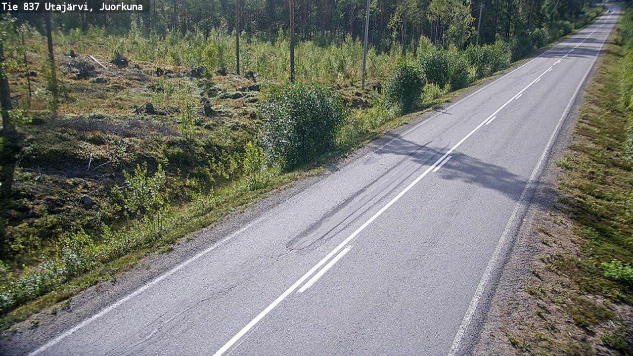 Kelikamerat Kuva Tie 837 Utajärvi, Juorkuna, Utajärvi, Pohjois-Pohjanmaa