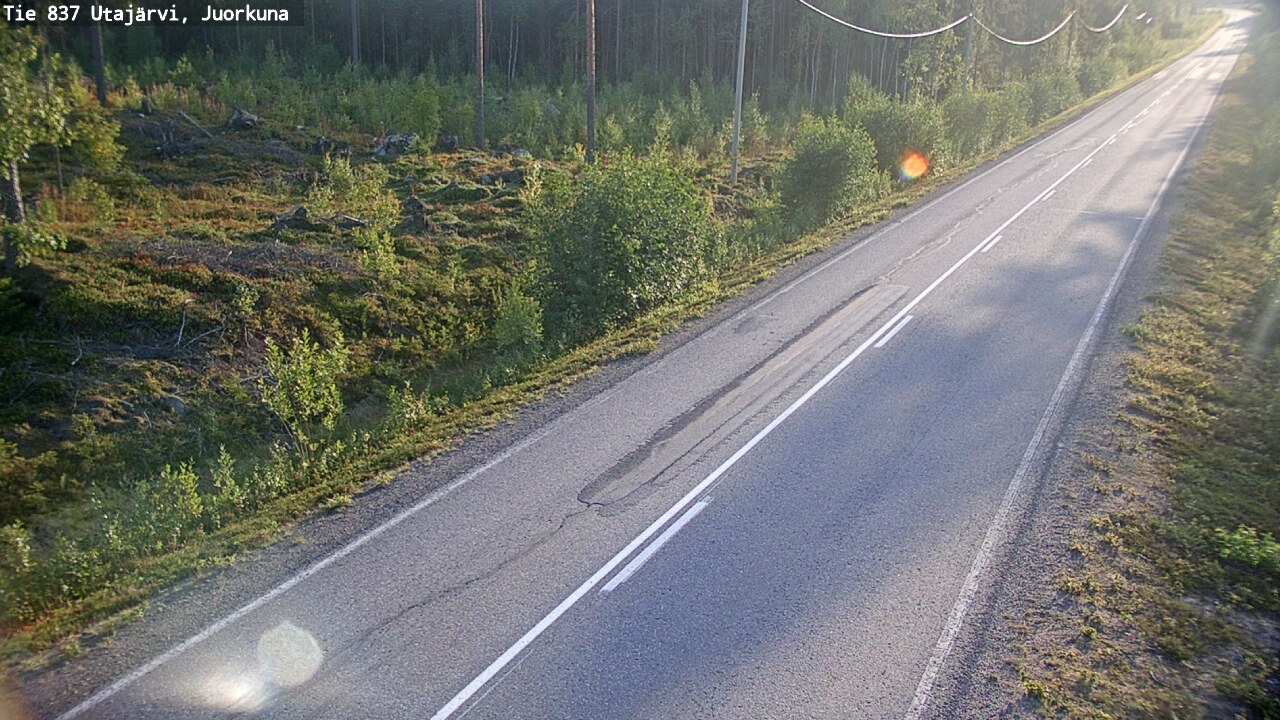 Kelikamerat Kuva Tie 837 Utajärvi, Juorkuna, Utajärvi, Pohjois-Pohjanmaa