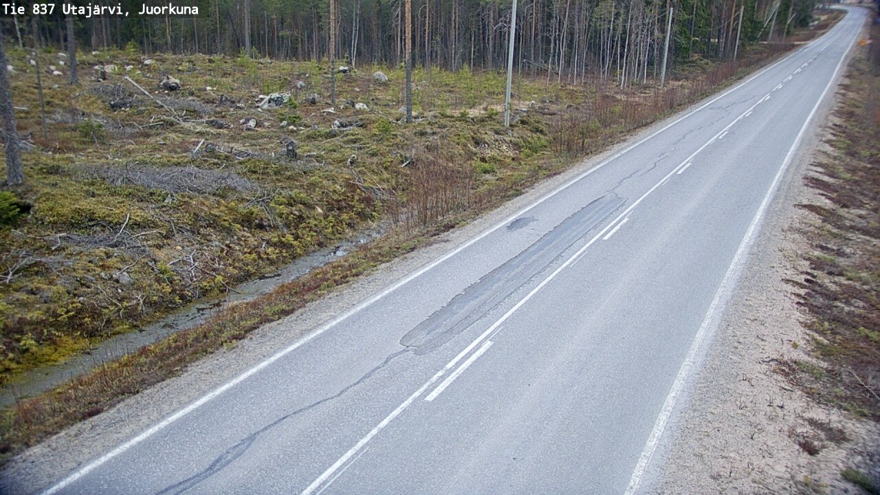 Kelikamerat Kuva Tie 837 Utajärvi, Juorkuna, Utajärvi, Pohjois-Pohjanmaa