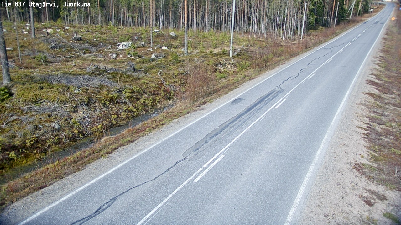 Kelikamerat Kuva Tie 837 Utajärvi, Juorkuna, Utajärvi, Pohjois-Pohjanmaa