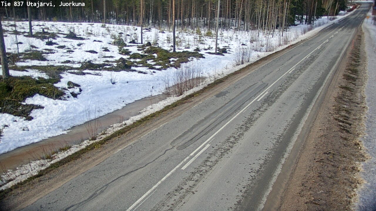 Kelikamerat Kuva Tie 837 Utajärvi, Juorkuna, Utajärvi, Pohjois-Pohjanmaa
