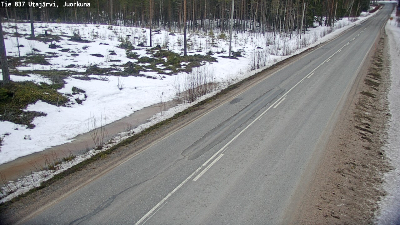 Kelikamerat Kuva Tie 837 Utajärvi, Juorkuna, Utajärvi, Pohjois-Pohjanmaa
