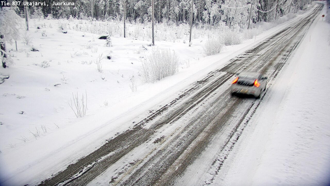Weather Camera Image Road 837 Utajärvi, Juorkuna, Utajärvi, Pohjois-Pohjanmaa