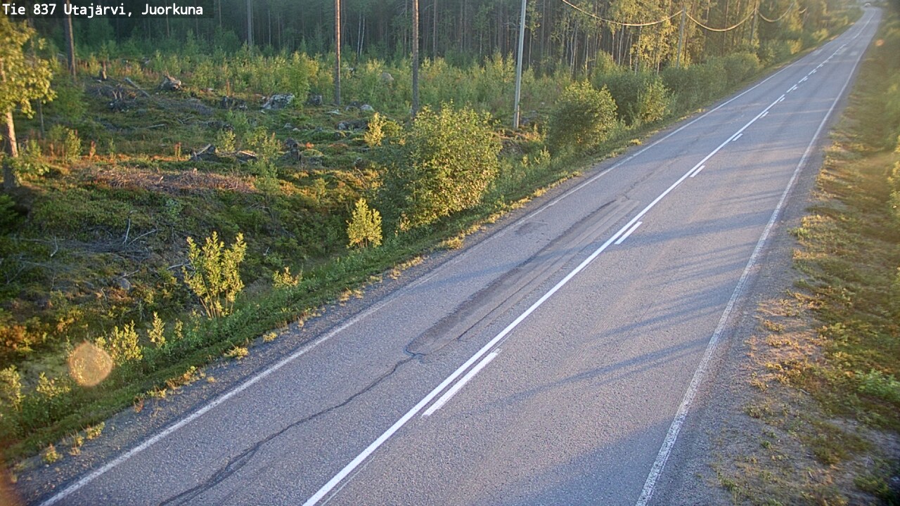 Kelikamerat Kuva Tie 837 Utajärvi, Juorkuna, Utajärvi, Pohjois-Pohjanmaa