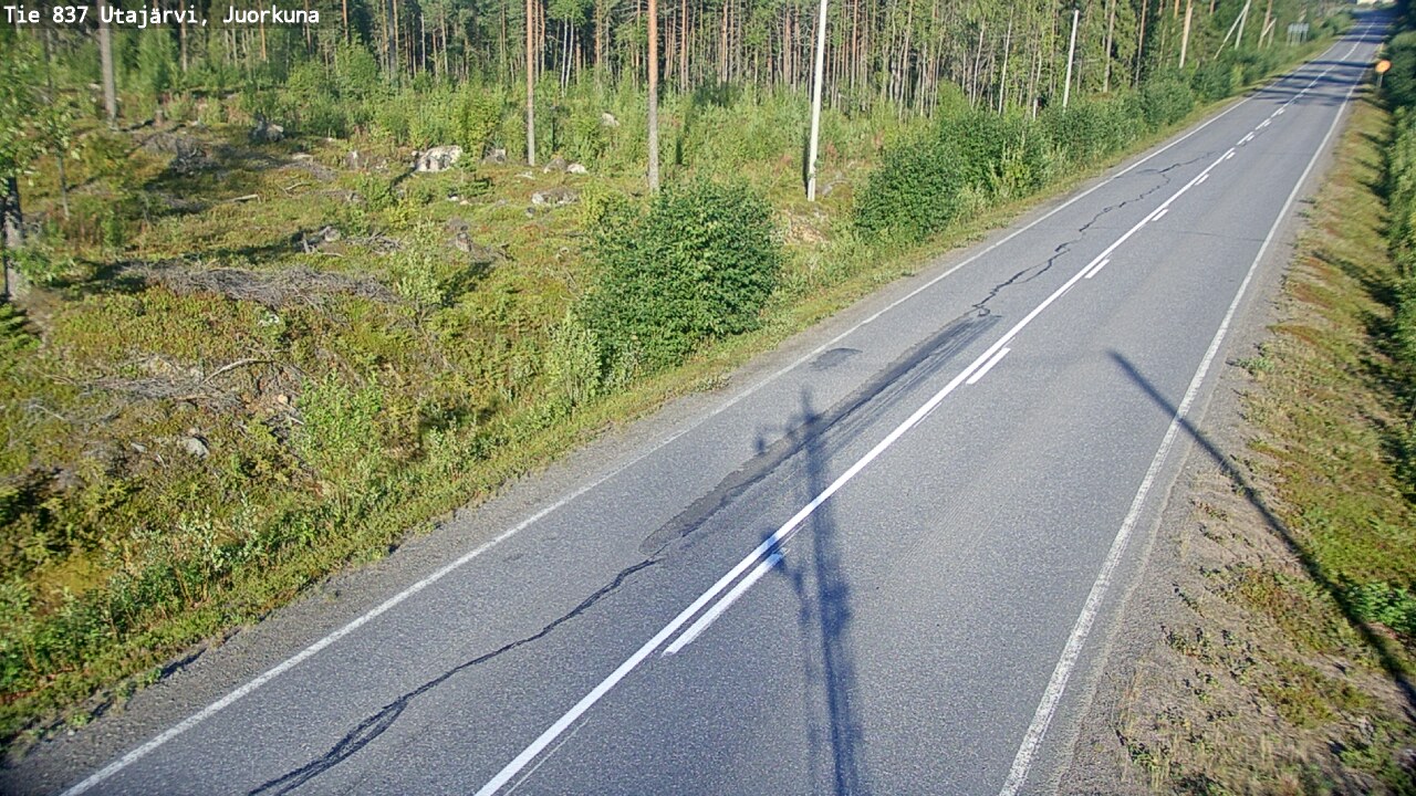 Kelikamerat Kuva Tie 837 Utajärvi, Juorkuna, Utajärvi, Pohjois-Pohjanmaa