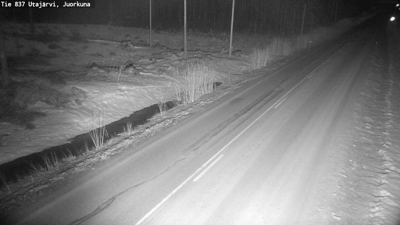 Kelikamerat Kuva Tie 837 Utajärvi, Juorkuna, Utajärvi, Pohjois-Pohjanmaa