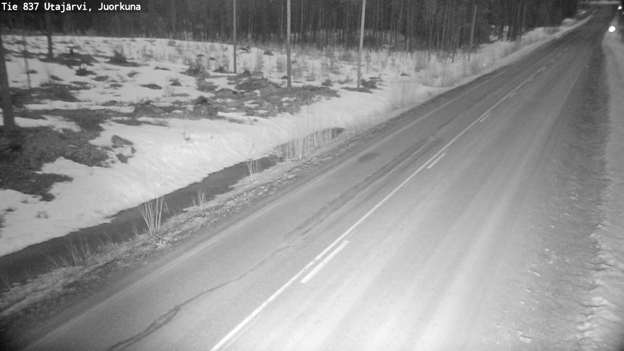 Kelikamerat Kuva Tie 837 Utajärvi, Juorkuna, Utajärvi, Pohjois-Pohjanmaa