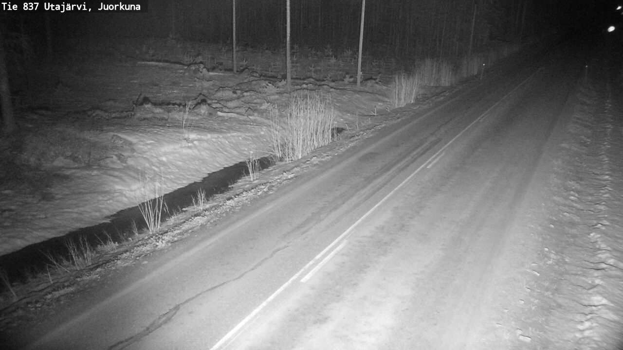 Kelikamerat Kuva Tie 837 Utajärvi, Juorkuna, Utajärvi, Pohjois-Pohjanmaa