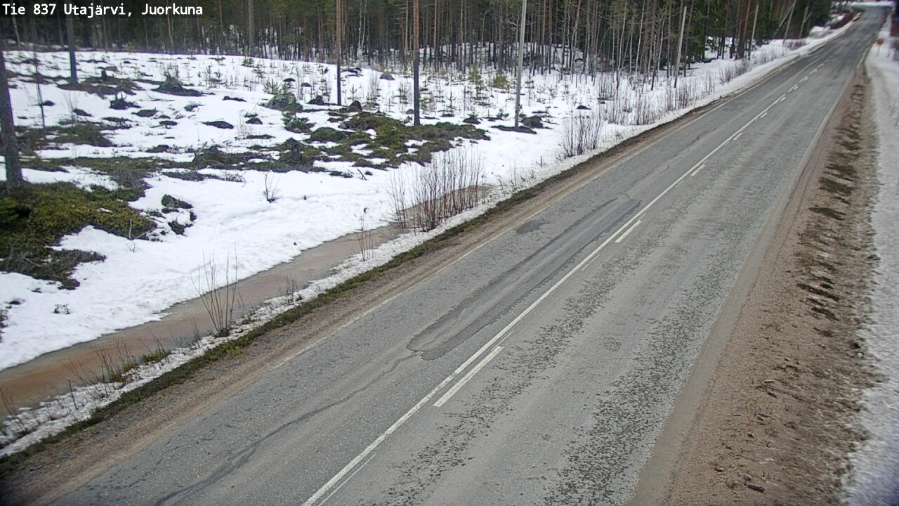 Kelikamerat Kuva Tie 837 Utajärvi, Juorkuna, Utajärvi, Pohjois-Pohjanmaa