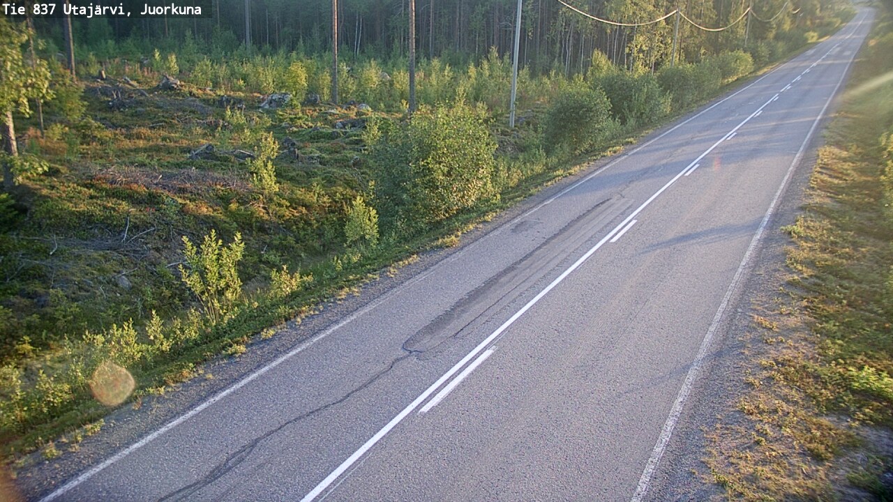 Kelikamerat Kuva Tie 837 Utajärvi, Juorkuna, Utajärvi, Pohjois-Pohjanmaa