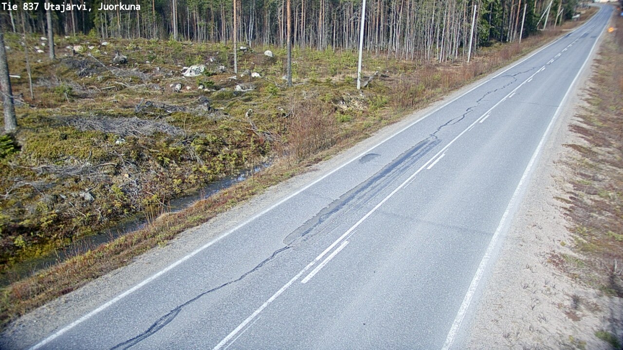 Kelikamerat Kuva Tie 837 Utajärvi, Juorkuna, Utajärvi, Pohjois-Pohjanmaa