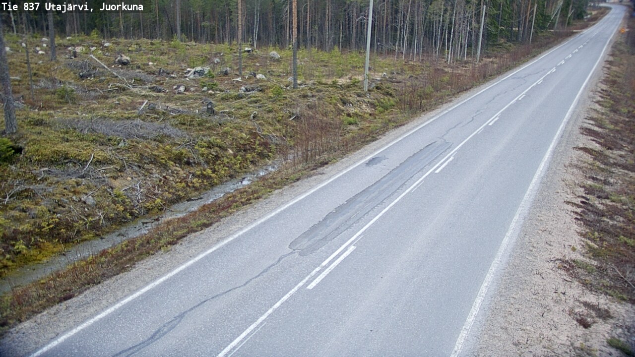 Kelikamerat Kuva Tie 837 Utajärvi, Juorkuna, Utajärvi, Pohjois-Pohjanmaa