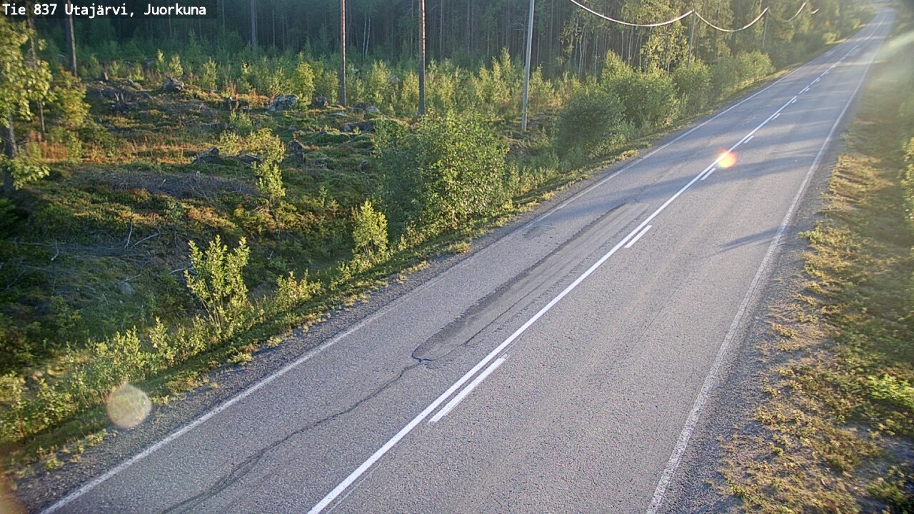 Kelikamerat Kuva Tie 837 Utajärvi, Juorkuna, Utajärvi, Pohjois-Pohjanmaa