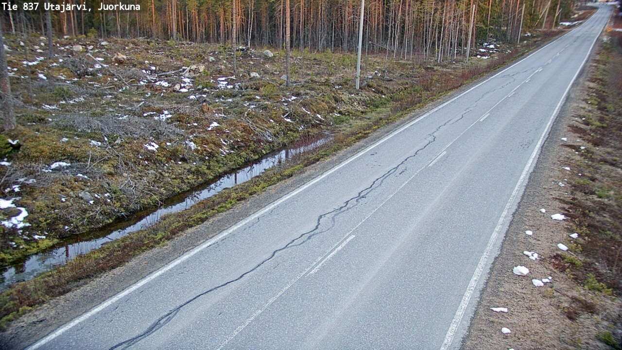 Kelikamerat Kuva Tie 837 Utajärvi, Juorkuna, Utajärvi, Pohjois-Pohjanmaa