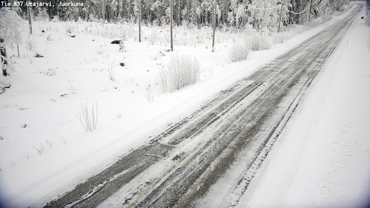 Weather Camera Image Road 837 Utajärvi, Juorkuna, Utajärvi, Pohjois-Pohjanmaa