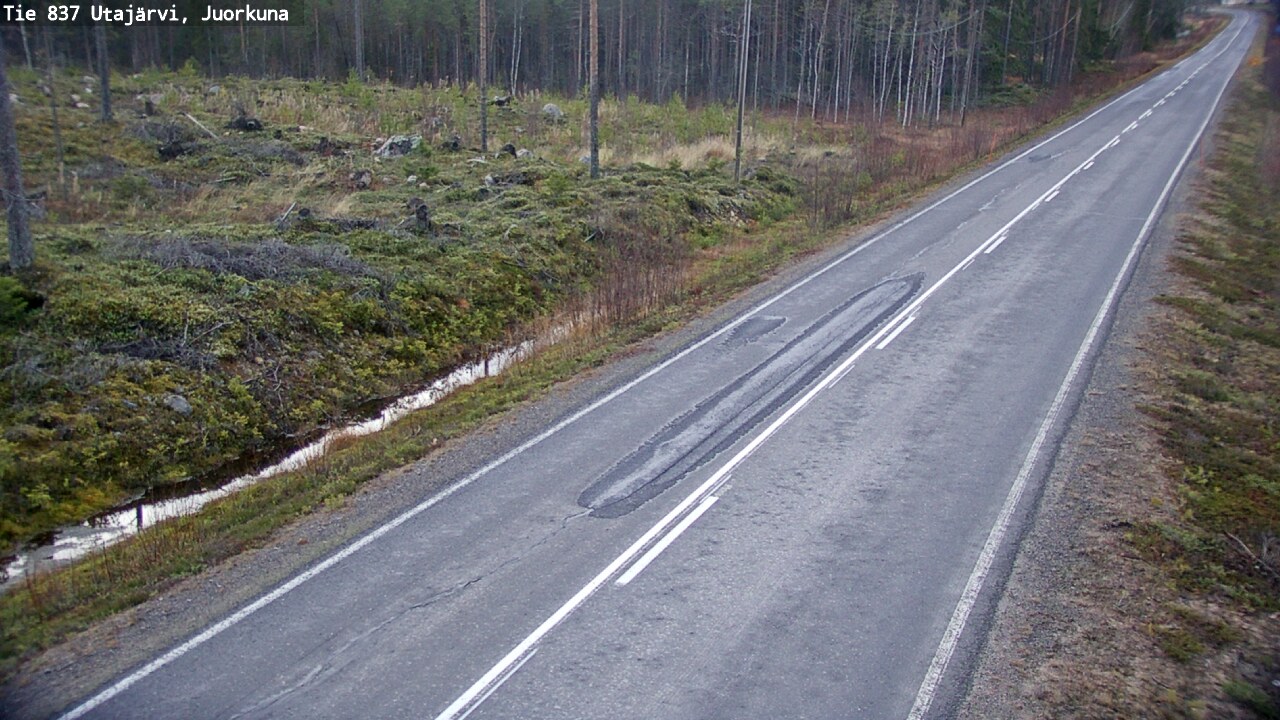 Kelikamerat Kuva Tie 837 Utajärvi, Juorkuna, Utajärvi, Pohjois-Pohjanmaa