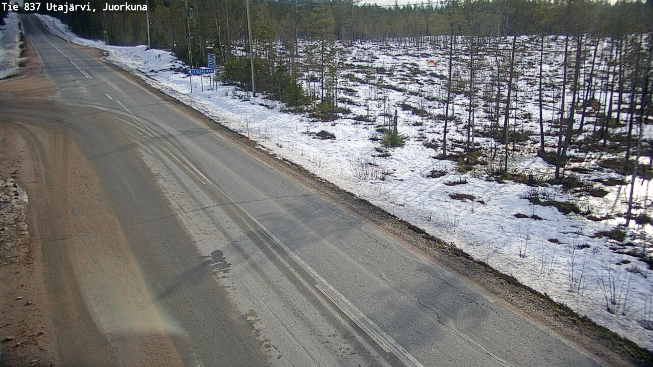 Kelikamerat Kuva Tie 837 Utajärvi, Juorkuna, Utajärvi, Pohjois-Pohjanmaa