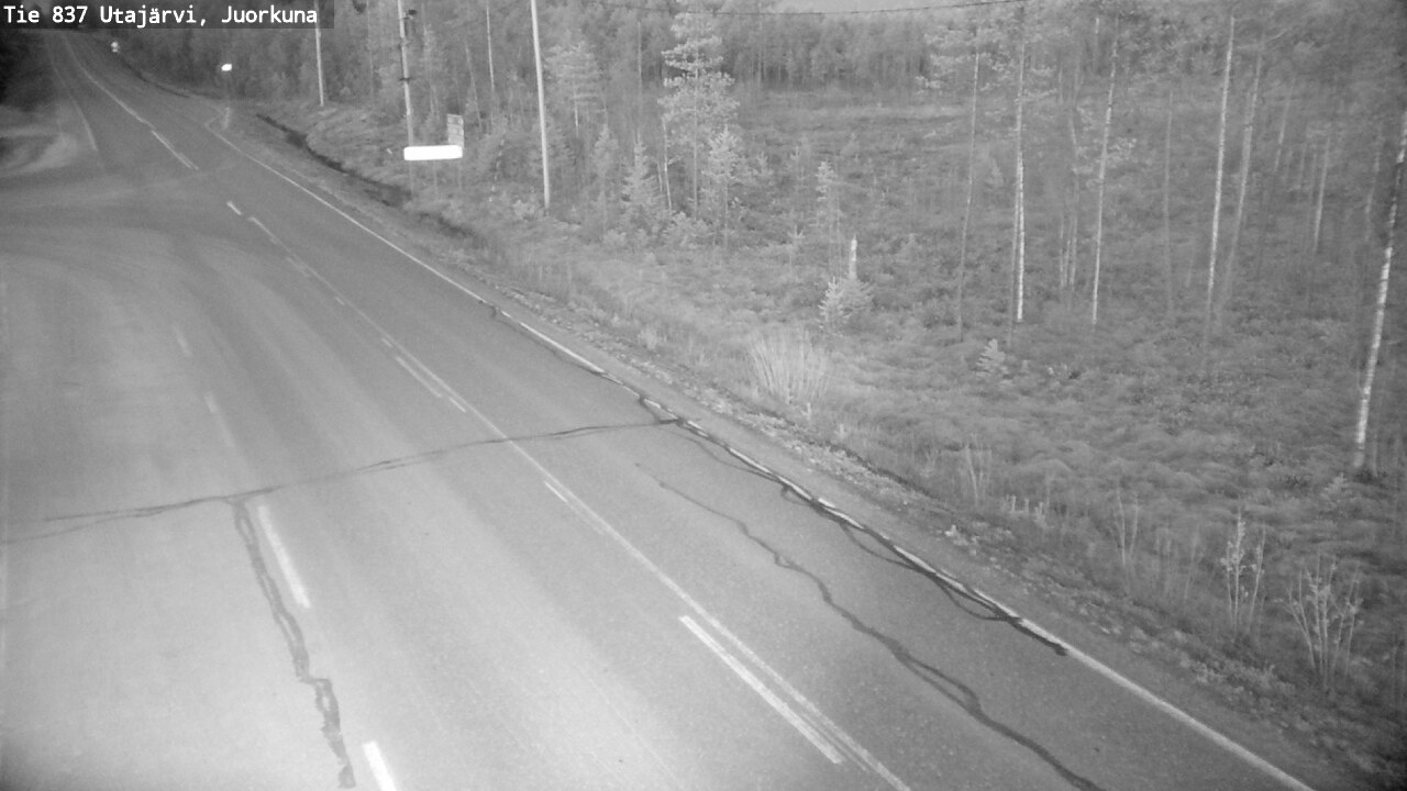 Kelikamerat Kuva Tie 837 Utajärvi, Juorkuna, Utajärvi, Pohjois-Pohjanmaa