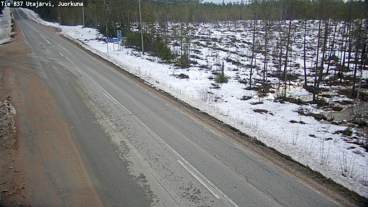 Kelikamerat Kuva Tie 837 Utajärvi, Juorkuna, Utajärvi, Pohjois-Pohjanmaa