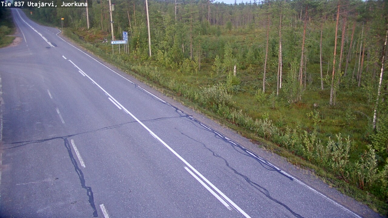 Kelikamerat Kuva Tie 837 Utajärvi, Juorkuna, Utajärvi, Pohjois-Pohjanmaa