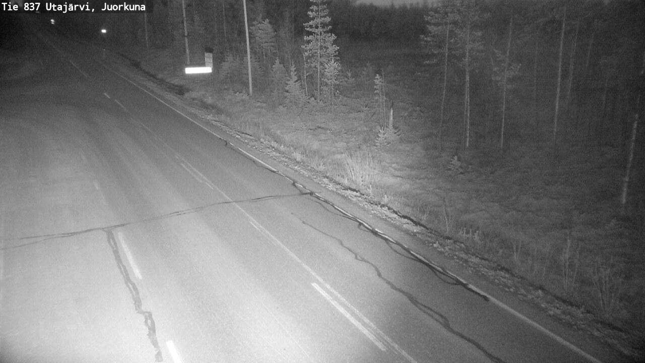 Kelikamerat Kuva Tie 837 Utajärvi, Juorkuna, Utajärvi, Pohjois-Pohjanmaa
