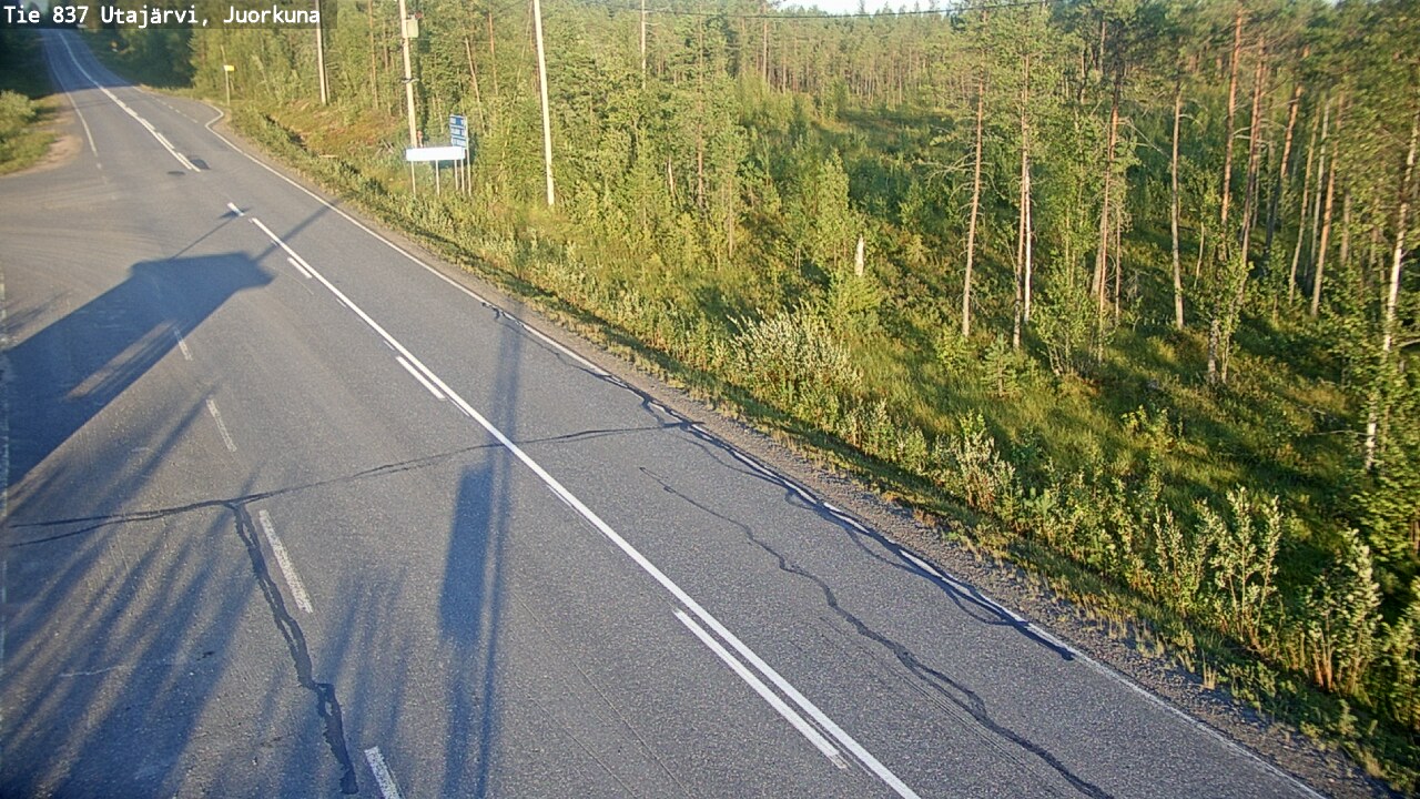 Kelikamerat Kuva Tie 837 Utajärvi, Juorkuna, Utajärvi, Pohjois-Pohjanmaa