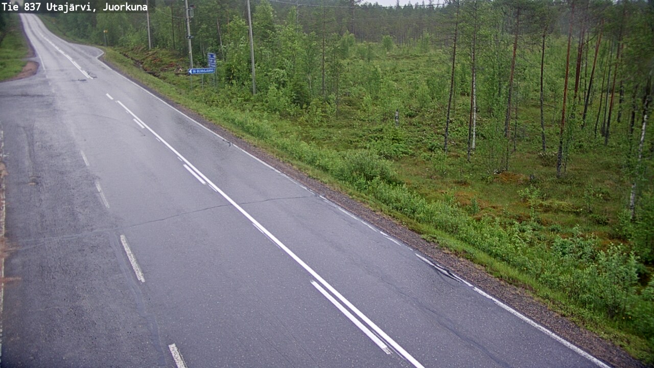 Kelikamerat Kuva Tie 837 Utajärvi, Juorkuna, Utajärvi, Pohjois-Pohjanmaa