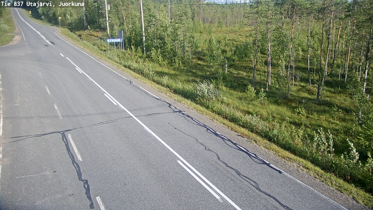Kelikamerat Kuva Tie 837 Utajärvi, Juorkuna, Utajärvi, Pohjois-Pohjanmaa