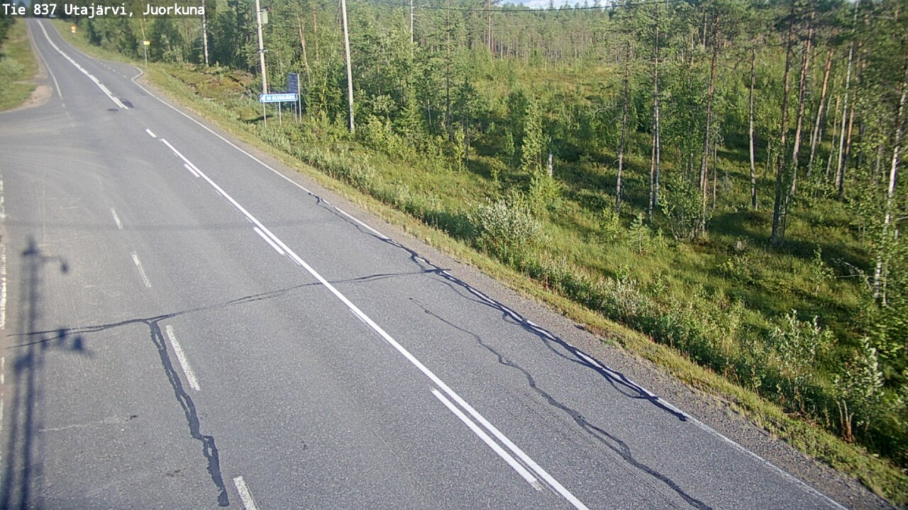 Kelikamerat Kuva Tie 837 Utajärvi, Juorkuna, Utajärvi, Pohjois-Pohjanmaa