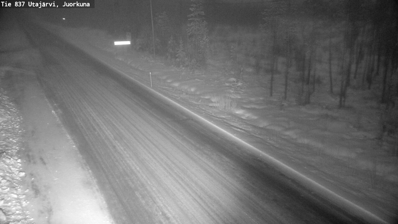 Weather Camera Image Road 837 Utajärvi, Juorkuna, Utajärvi, Pohjois-Pohjanmaa